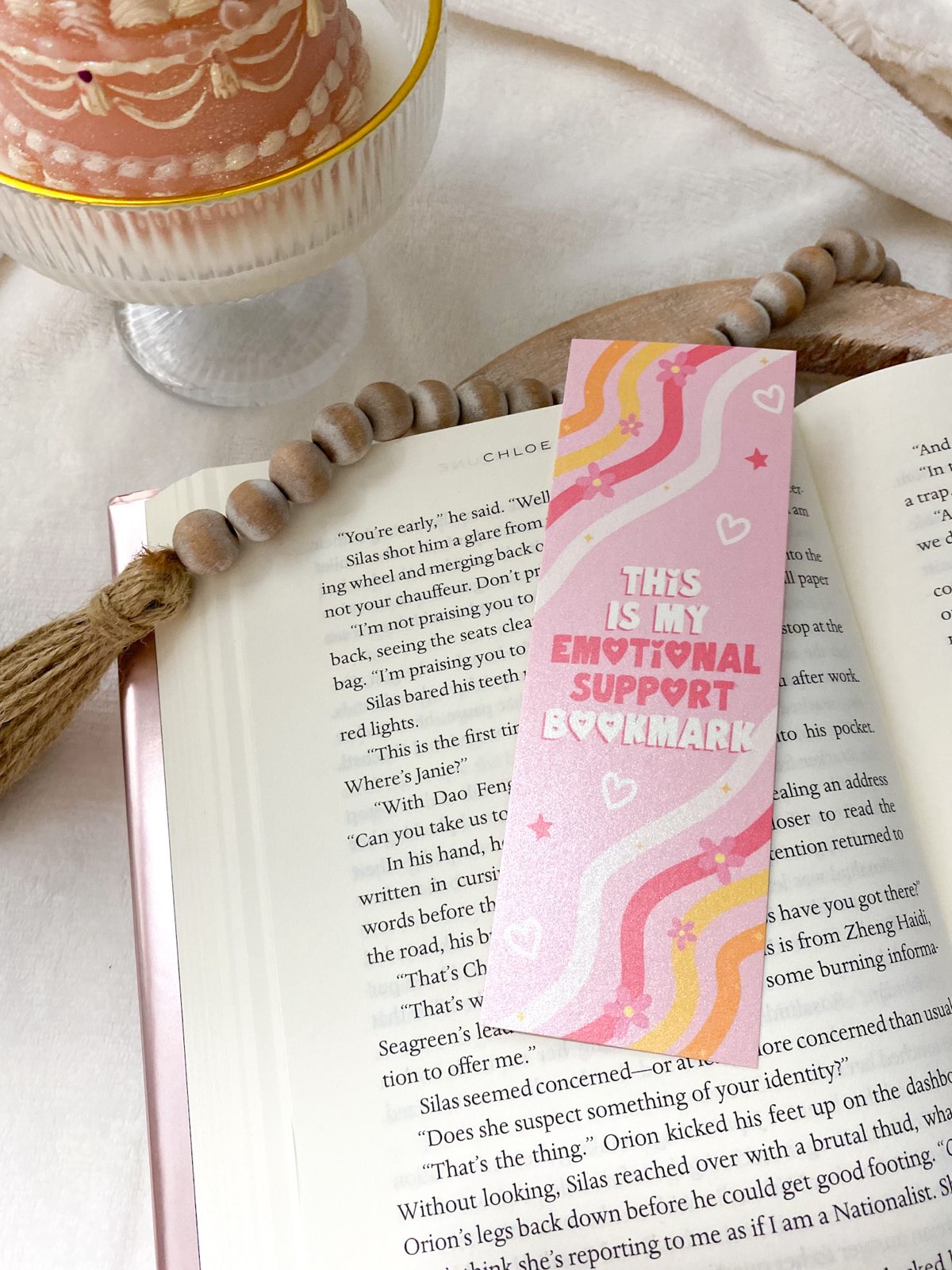 Emotional Support Bookmark