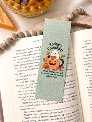 Cozy Autumn Bookmark