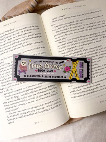 True Crime Bookmark