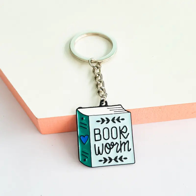 Book Worm Keychain