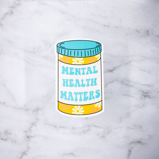 Mental Health Matters Bottle Sticker